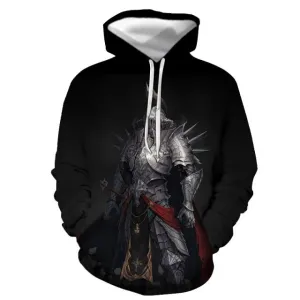 Knights Templar Commandery Hoodie - Black & White