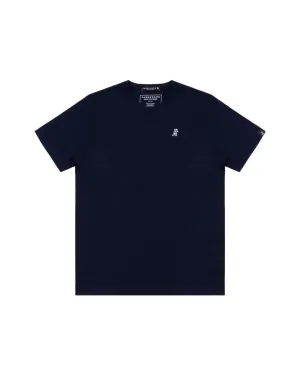 Mens Crew Neck Jersey T-shirt - Navy A50